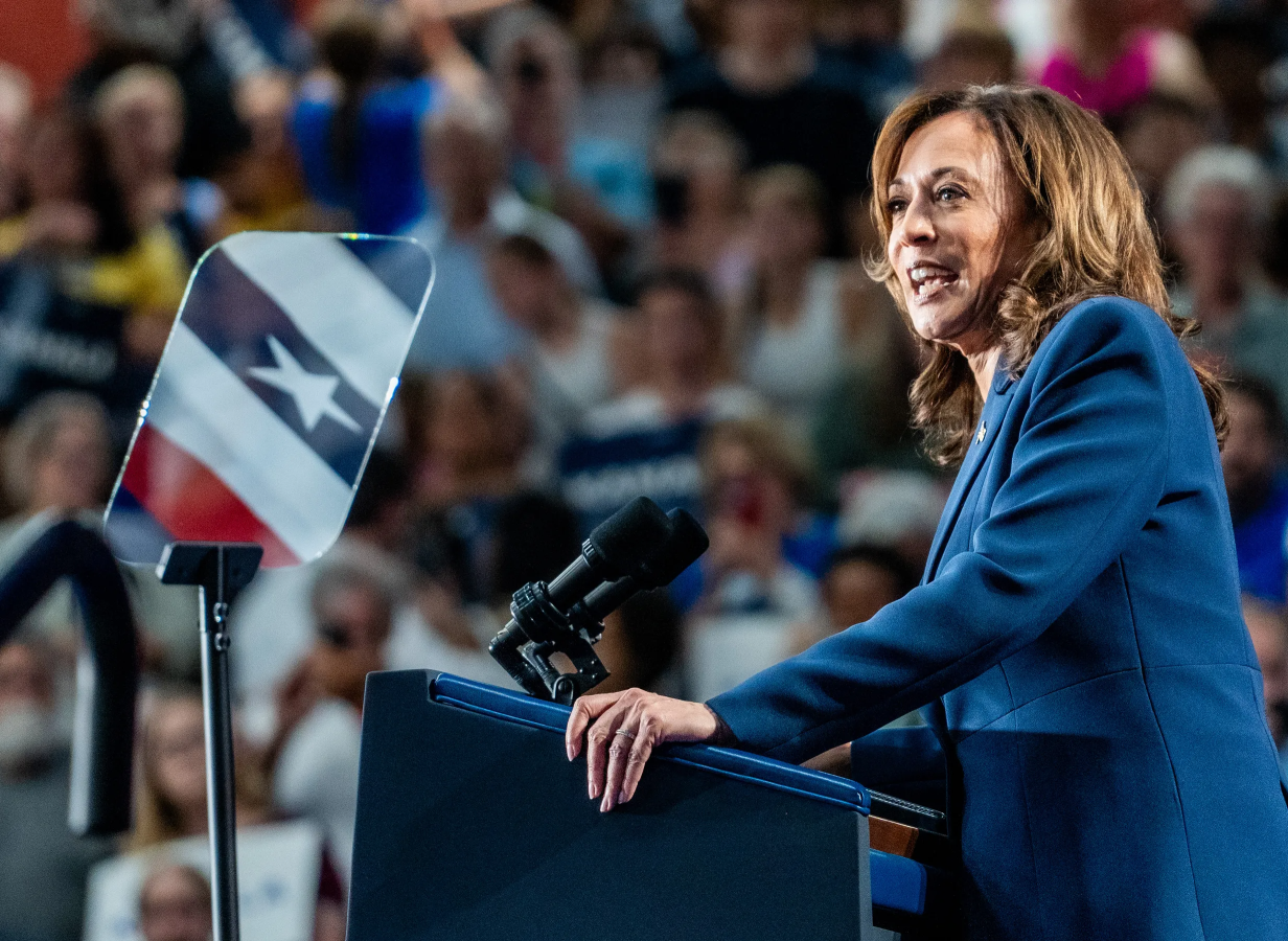 High Quality Kamala Harris Speaks Blank Meme Template