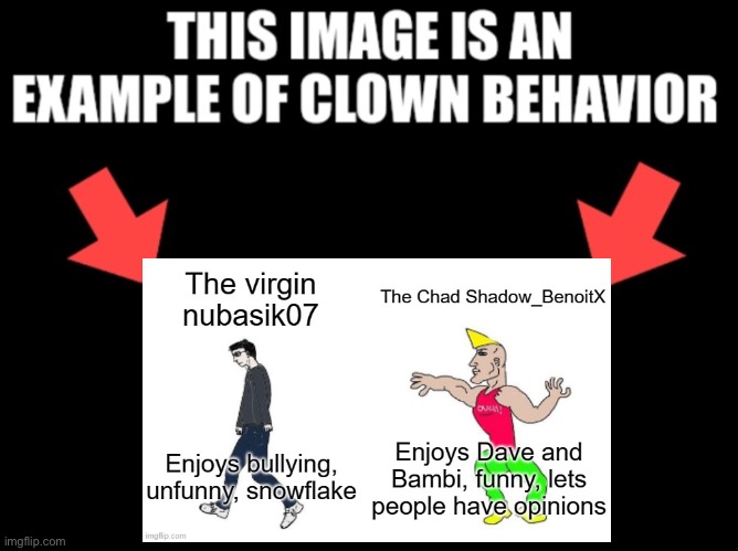 This image is an example of clown behavior dark mode | image tagged in this image is an example of clown behavior dark mode | made w/ Imgflip meme maker