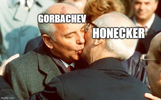 Aight what just happend, heard that there's snowflake. | GORBACHEV; HONECKER | image tagged in vinny x theyesninja,pato x nobleranger,honecker x gorbachev | made w/ Imgflip meme maker