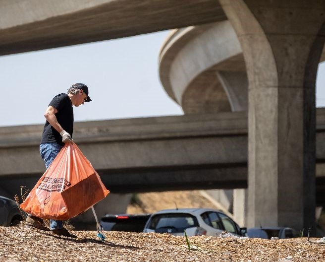 Gavin Newsom Cleans Up L.A. Blank Meme Template