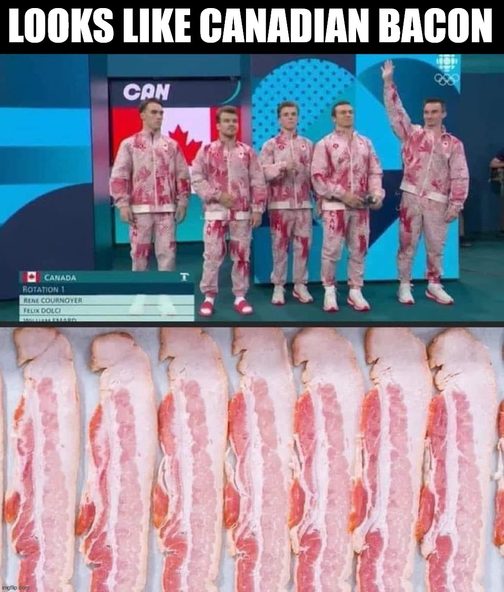 Canadian bacon | LOOKS LIKE CANADIAN BACON | image tagged in eyeroll | made w/ Imgflip meme maker