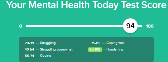 Mental health score Blank Meme Template