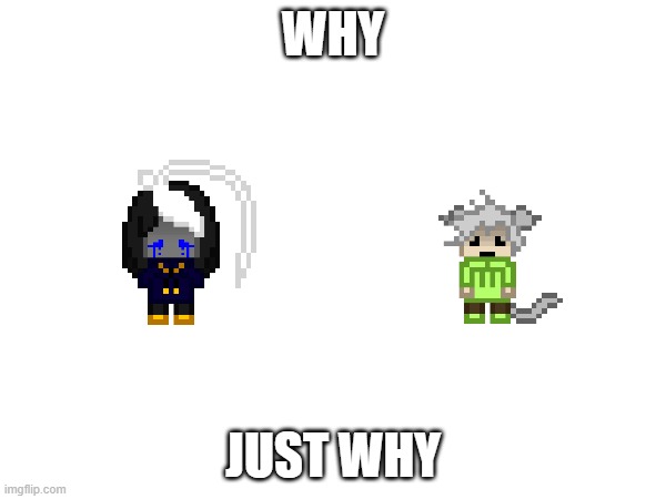 just just why | WHY; JUST WHY | image tagged in e | made w/ Imgflip meme maker