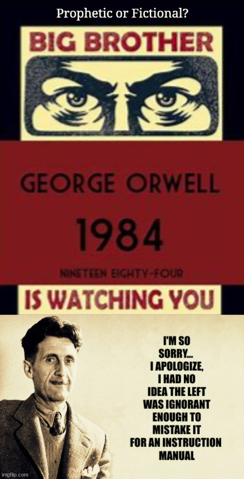 Dems and the MSM making Orwell fiction become true... | image tagged in fascists,biden regime,using the government to go after political rivals,msm complicit | made w/ Imgflip meme maker