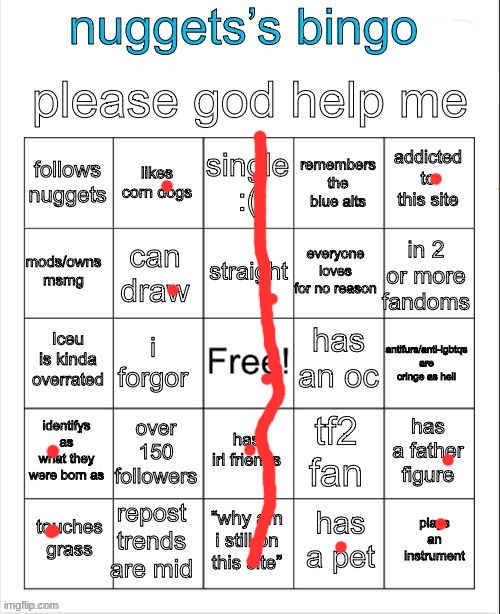 nuggets’s bingo | image tagged in nuggets s bingo | made w/ Imgflip meme maker