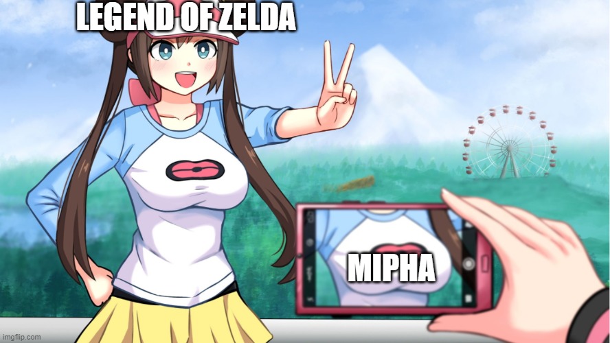 silly image i made in 2019 | LEGEND OF ZELDA; MIPHA | made w/ Imgflip meme maker