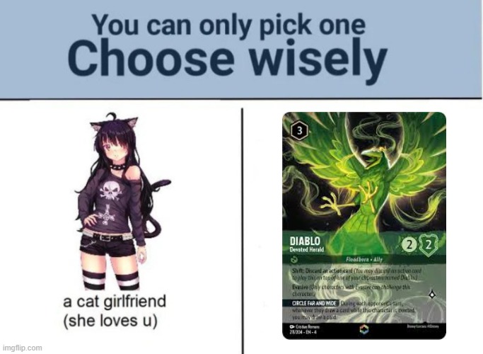 Lorcana Choose Wisely | image tagged in choose wisely,lorcana,disney | made w/ Imgflip meme maker