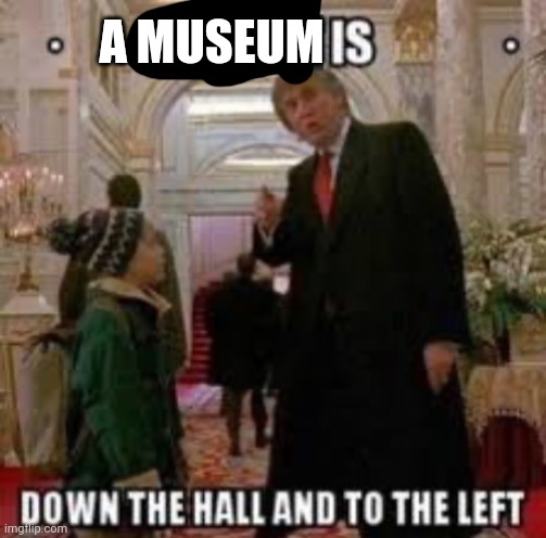 Fun is down the hall and to the left | A MUSEUM | image tagged in fun is down the hall and to the left | made w/ Imgflip meme maker