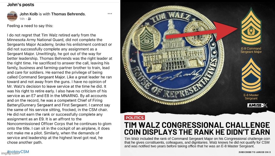 Walz Lies Still | image tagged in tim walz,stolen valor,national guard | made w/ Imgflip meme maker