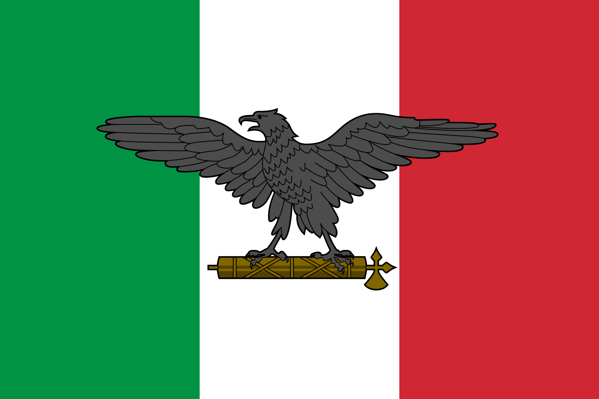 War-Flag of the Social-Republic Italy Blank Meme Template