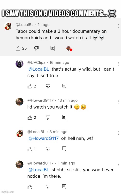 Wtf nah ? | I SAW THIS ON A VIDEOS COMMENTS… ☠️ | image tagged in white text box,wtf,nah,why,lol,comments | made w/ Imgflip meme maker