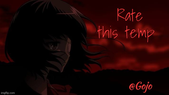 Gojo's Another announcement template | Rate this temp | image tagged in gojo's another announcement template | made w/ Imgflip meme maker