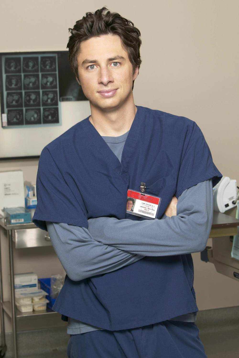 Scrubs Guy wi Crossed Arms Blank Meme Template