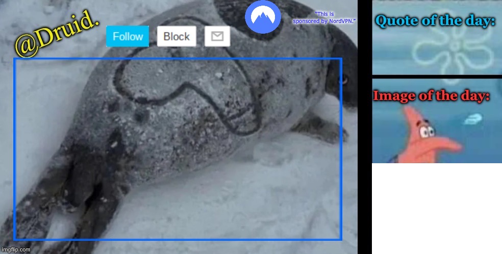 Druid Announcment Temp Blank Meme Template