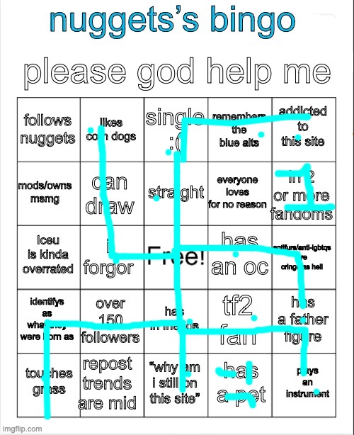 MANJI! (I used to have a pet) | image tagged in nuggets s bingo | made w/ Imgflip meme maker