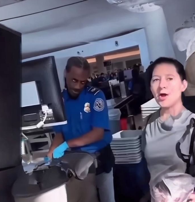 High Quality Airport Security Guy Smirk Blank Meme Template