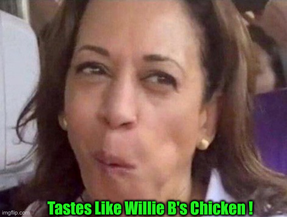 Kamala Harris | Tastes Like Willie B's Chicken ! | image tagged in kamala harris | made w/ Imgflip meme maker