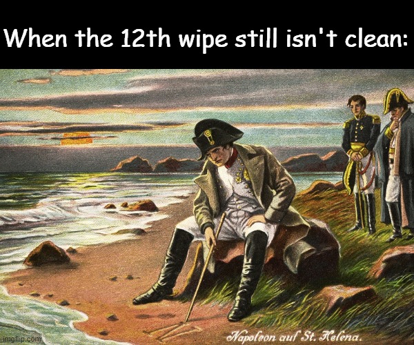 There is Nothing We Can Do | When the 12th wipe still isn't clean: | image tagged in there is nothing we can do | made w/ Imgflip meme maker