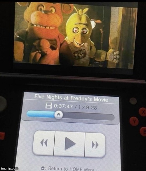 I love piracy :D | image tagged in yay,fnaf,movie,on,the,3ds | made w/ Imgflip meme maker