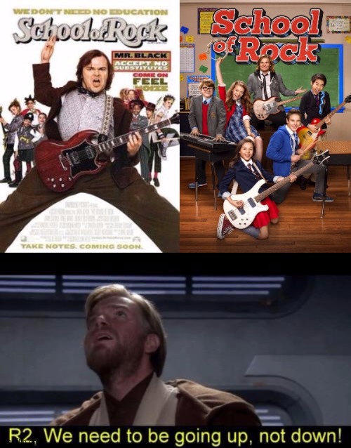 Name A Bigger Downgrade | image tagged in star wars | made w/ Imgflip meme maker
