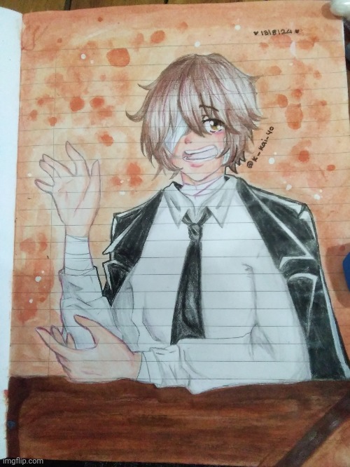 Done! I love him so much :3 I used pencil color and water colors for this | made w/ Imgflip meme maker