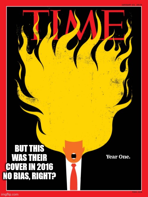 BUT THIS WAS THEIR COVER IN 2016
NO BIAS, RIGHT? | made w/ Imgflip meme maker