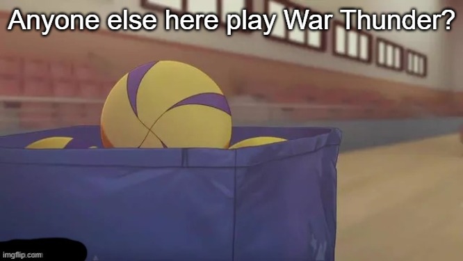 Volleyball | Anyone else here play War Thunder? | image tagged in volleyball | made w/ Imgflip meme maker