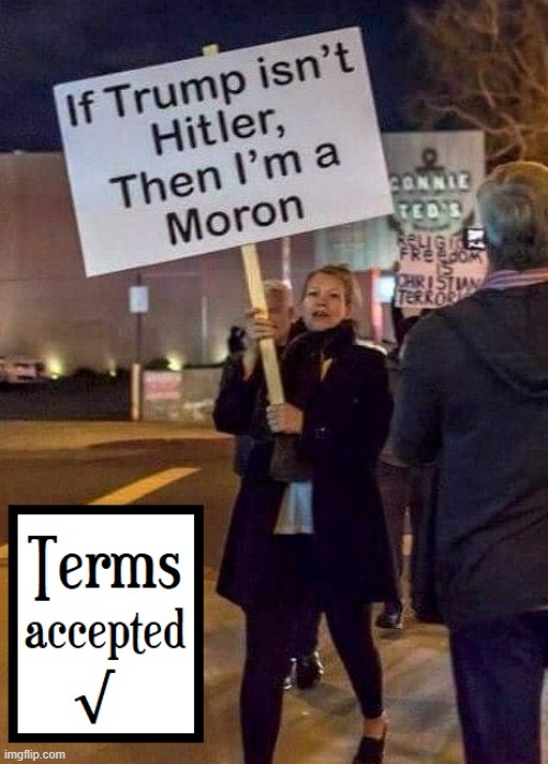 ...and now accepting the Moron Award is this Moron. | image tagged in vince vance,trump protestors,hitler,stupid liberal,moron,memes | made w/ Imgflip meme maker