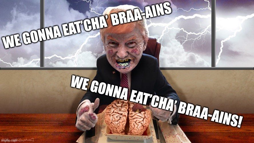 Joe Biden Eat Cha Brains Blank Meme Template