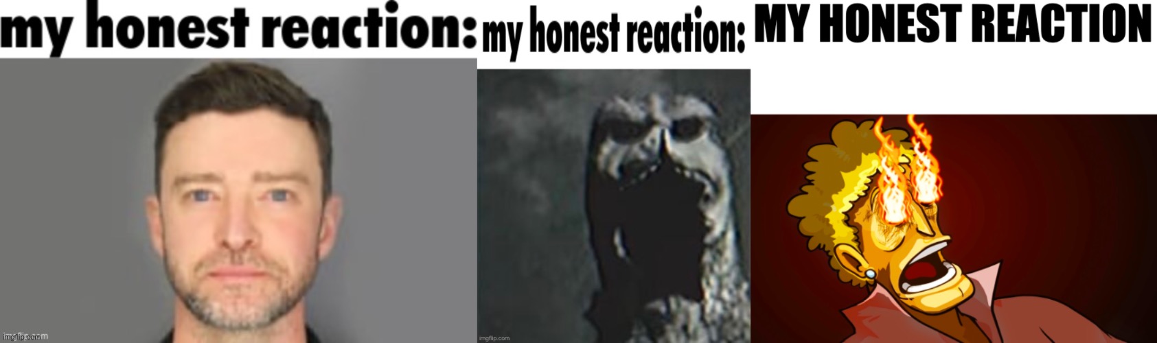 My only my honest reaction temps | image tagged in justin timberlake my honest reaction,my honest reaction analog horror godzilla,my honest reaction | made w/ Imgflip meme maker