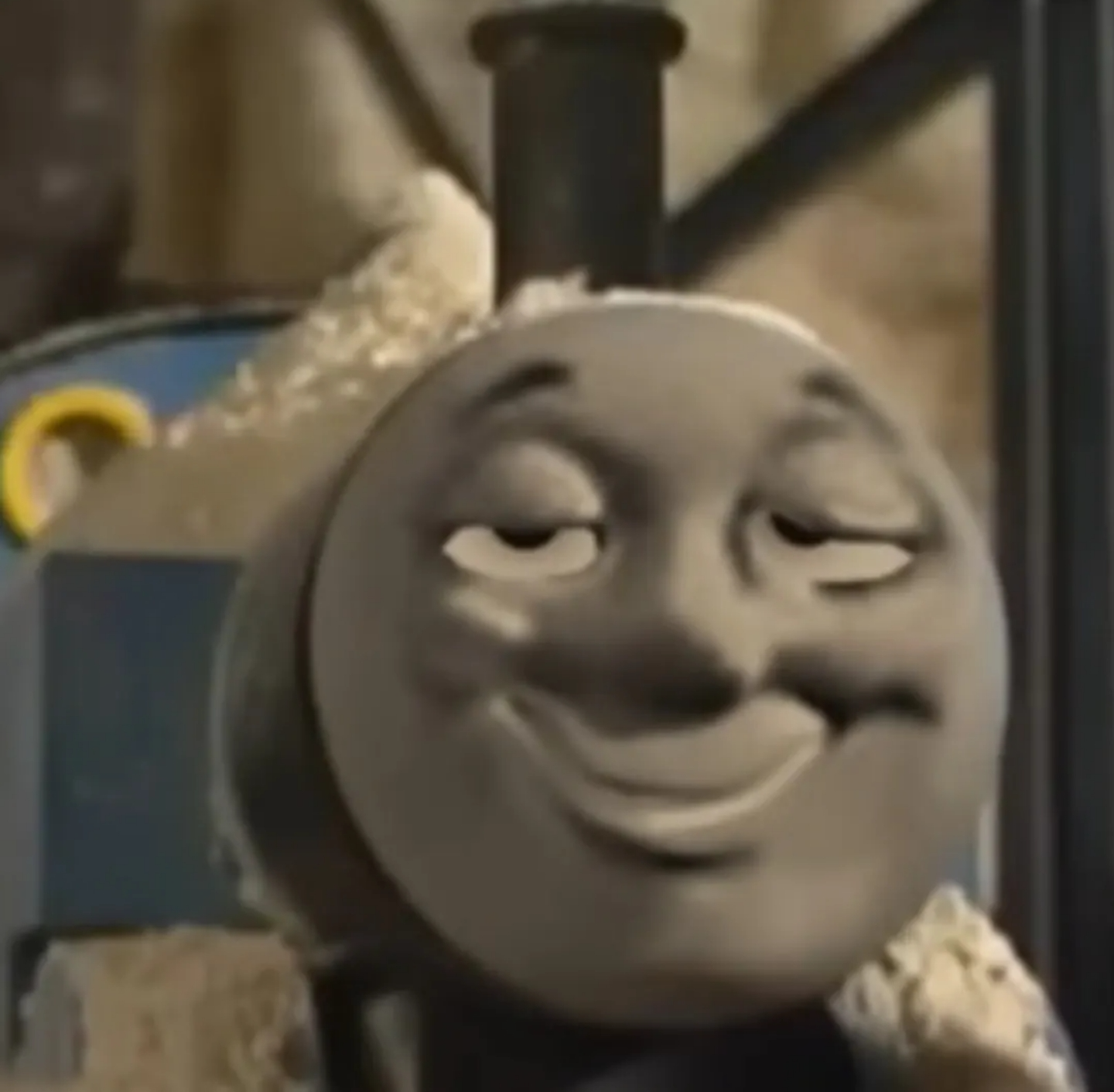 Thomas The Tanked Up Engine Blank Meme Template