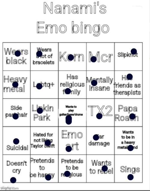 Hehehaha | image tagged in nanami's emo bingo | made w/ Imgflip meme maker