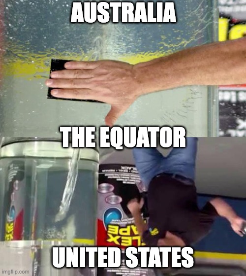 Flex Tape | AUSTRALIA; THE EQUATOR; UNITED STATES | image tagged in flex tape | made w/ Imgflip meme maker