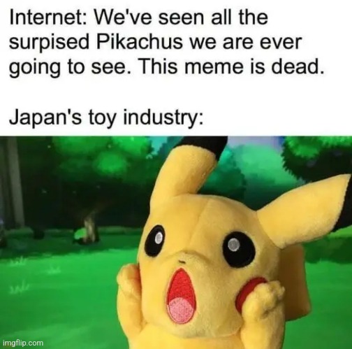 image tagged in surprised pikachu | made w/ Imgflip meme maker