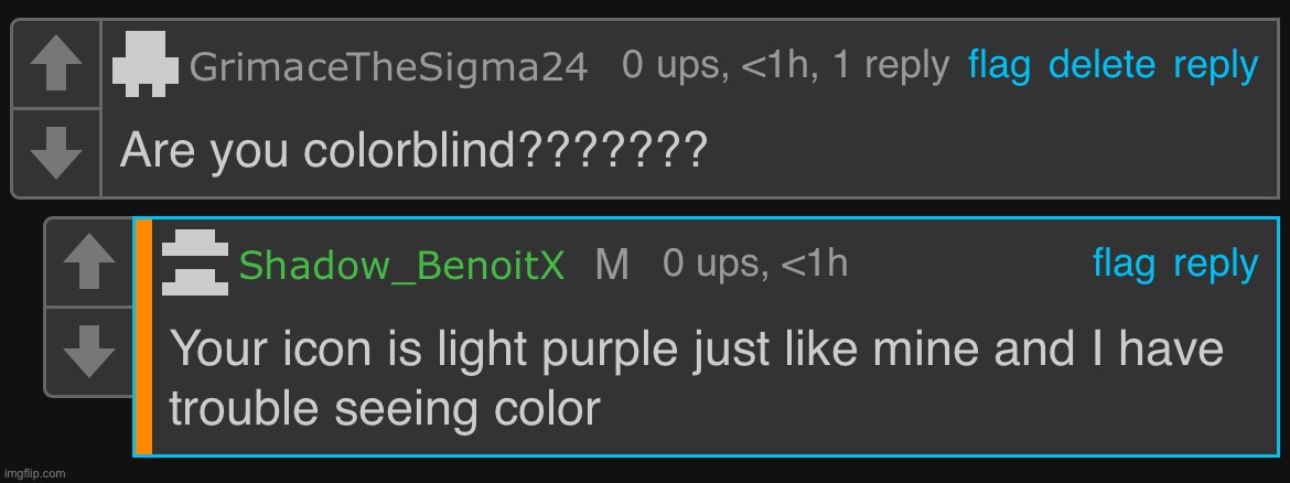 Shadow is colorblind confirmed | made w/ Imgflip meme maker