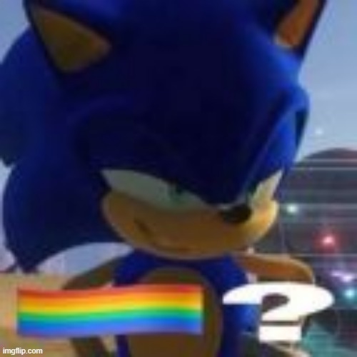 sonic gay | image tagged in sonic gay | made w/ Imgflip meme maker