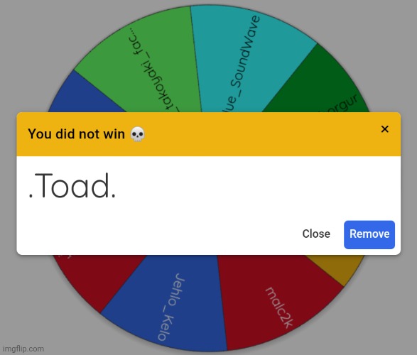 8th place: .Toad. | made w/ Imgflip meme maker