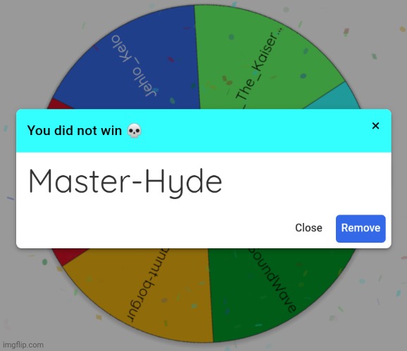 6th place: Master-Hyde | made w/ Imgflip meme maker