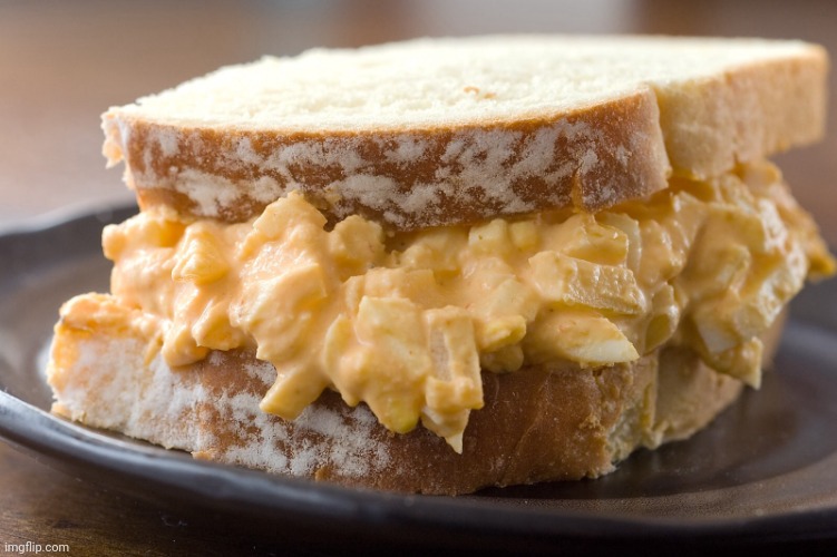 Egg salad sandwich  | image tagged in egg salad sandwich | made w/ Imgflip meme maker