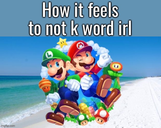 M&L 2 | How it feels to not k word irl | image tagged in m l 2 | made w/ Imgflip meme maker