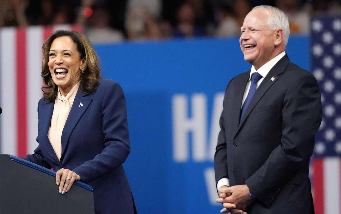 Harris-Walz Laughing Blank Meme Template