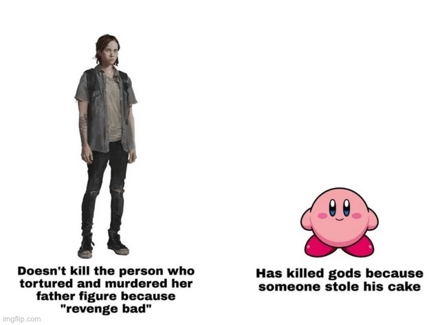 Real | image tagged in the last of us,kirby,death battle | made w/ Imgflip meme maker