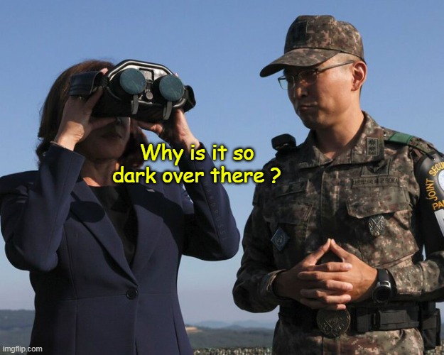 Why is it so dark over there ? | made w/ Imgflip meme maker