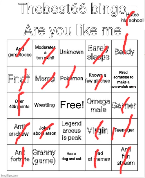 Thebest66 bingo v 1 | image tagged in thebest66 bingo v 1 | made w/ Imgflip meme maker