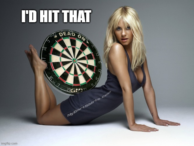 memes by Brad - Hot chick - I'd hit that dartboard | I'D HIT THAT | image tagged in funny,sports,darts,sexy woman,humor,sexy women | made w/ Imgflip meme maker