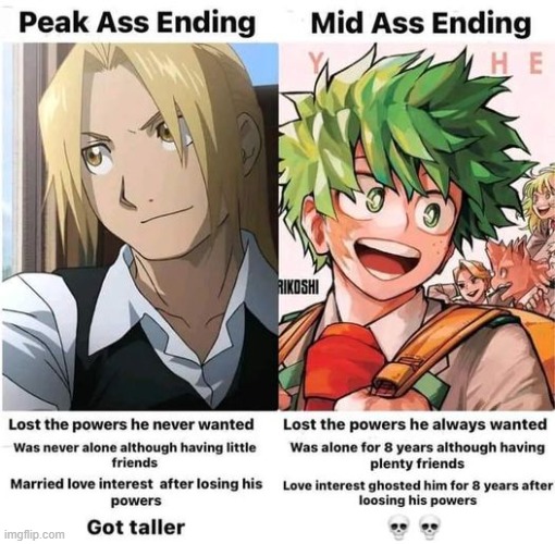 The mha ending is so BAD | image tagged in anime,memes,why are you reading this,why are you reading the tags | made w/ Imgflip meme maker