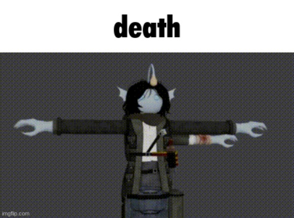 death | image tagged in sebastian solace death | made w/ Imgflip meme maker