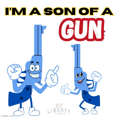 2nd Amendment | image tagged in guns,gun rights,meme,father and son,funny memes,blue | made w/ Imgflip meme maker