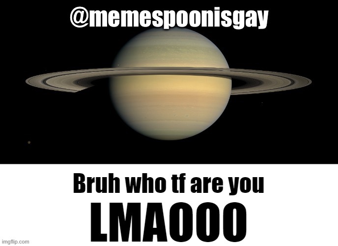 Bruh who tf are you LMAOOO | @memespoonisgay | image tagged in bruh who tf are you lmaooo | made w/ Imgflip meme maker