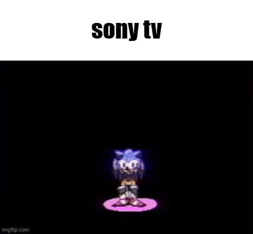 dot | sony tv | image tagged in needlemouse stare | made w/ Imgflip meme maker